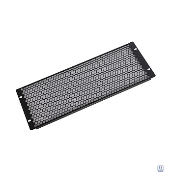ЦМО Фальшпанель в шкаф 19" 4U перфорированная, цвет черный(ФП-4.4-9005)