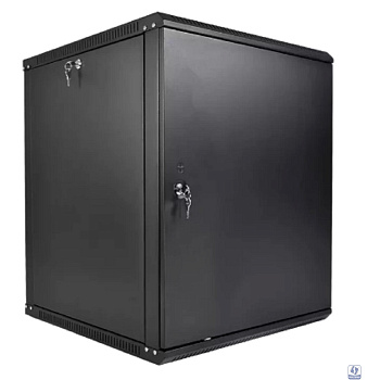 ЦМО Шкаф телекоммуникационный настенный разборный ЭКОНОМ 12U (600 x 650) дверь металл, цвет черный (ШРН-Э-12.650.1-9005)