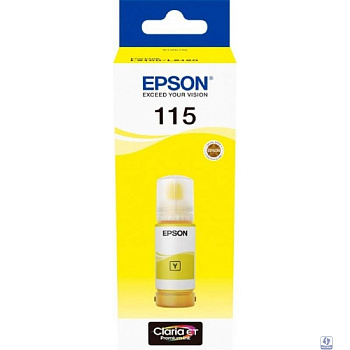 EPSON C13T07D44A  Контейнер 115 с жёлтыми чернилами для L8160/L8180