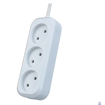 Perfeo Сетевой удлинитель без заземления "RU POWER",PF_B4064 (7,0м, 3 розетки, белый (Р16-012))