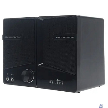Oklick OK-126 2.0 черный 6Вт портативные