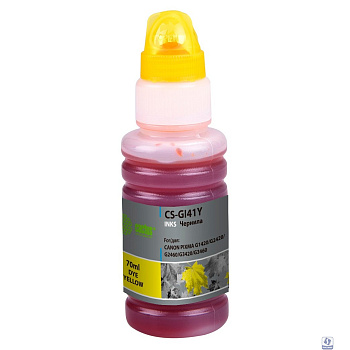 Чернила Cactus CS-GI41Y желтый 70мл для Canon PIXMA G1420/G2420/G2460/G3420/G3460
