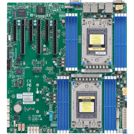 Supermicro MBD-H12DSI-N6-B Материнская плата Dual AMD EPYC™ 7003/7002 Series Processors, 4TB Registered ECC DDR4 3200MHz SDRAM in 16 DIMMs, 10 SATA3, 2 SATADOM, 4 NVMe  
