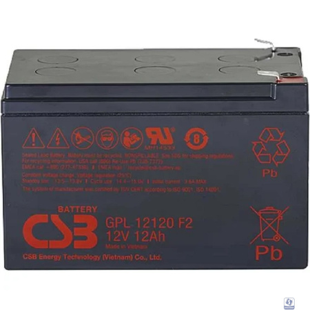 CSB Батарея GPL12120 F2  (12V 12Ah) 