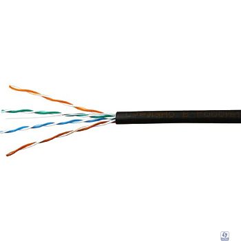SkyNet Кабель UTP outdoor 4x2x0,51, медный, FLUKE TEST, кат.5e, однож., (305м) box, черный [CSP-UTP-4-CU-OUT](АК5018342/1693221)