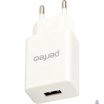PERFEO Сетевое зарядное устройство с разъемом USB, 1А, белый (I4656)