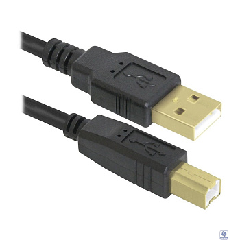 Defender USB04-06 PRO Кабель USB 2.0  для соед. 1.8м AM/BM , зол.конт, 2фер.фил.  [87430]