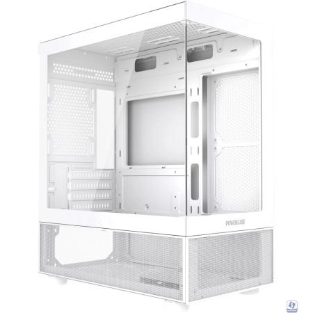 Powercase Vision Micro M2, Tempered Glass, белый, mATX  (CVMWM2-L0)