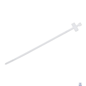 Cabeus GTM-200 Стяжка нейлоновая неоткрывающаяся, безгалогенная (halogen free), 200x2.5мм, с площадкой для маркера (100 шт)