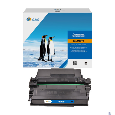 Картридж лазерный G&G GG-CF287X черный (18000стр.) для HP LJ M501/M506dn/M506n/M506x/n/dn, MFP M527z/f/dn
