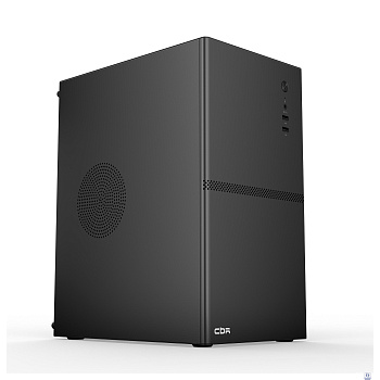 CBR Корпус mATX Minitower V861, без БП, 2*USB 2.0, HD Audio+Mic, Black [PCC-MATX-V861-WPSU]