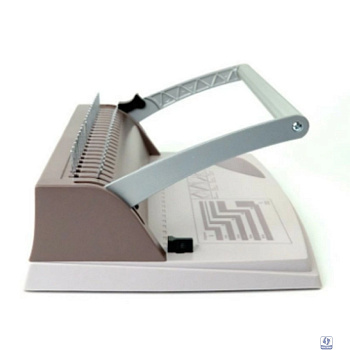 ГЕЛЕОС Переплетчик БП-9+ коричневый на пластиковую пружину,А4, ручная перфорация 9 листов, переплет макс до 170 л., глубина перфорации 2 мм