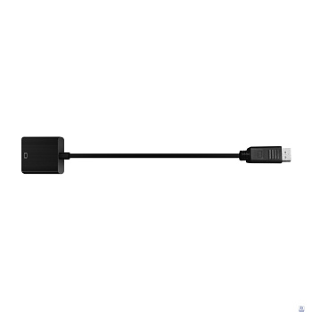 Bion Переходник с кабелем HDMI - DisplayPort, 19F/20M, однонаправленный DP->HDMI, 15см, черный [BXP-A-HDMI-DP-02]