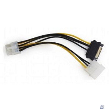 Cablexpert Разветвитель питания Molex+SATA->PCI-Express 8pin, для подключения в/к PCI-Е (8pin) к б/п ATX (CC-PSU-82)