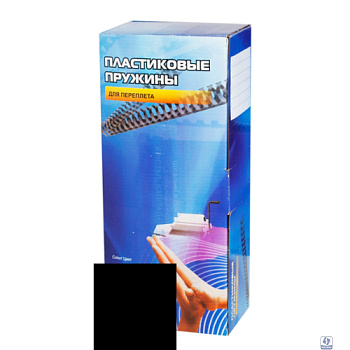 Office Kit  Пластиковые пружины BP2040 14 мм черные 100 шт.