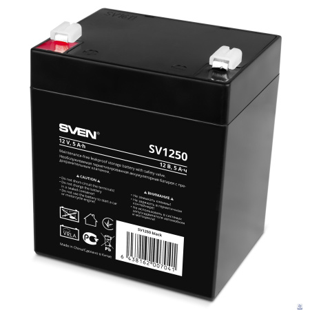 Sven SV1250 (12V 5Ah) батарея аккумуляторная