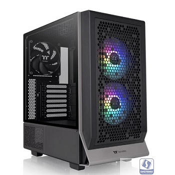 Корпус Thermaltake Ceres 300 TG ARGB черный без БП ATX 3x140mm 2xUSB3.0 1xUSB3.1 audio bott PSU