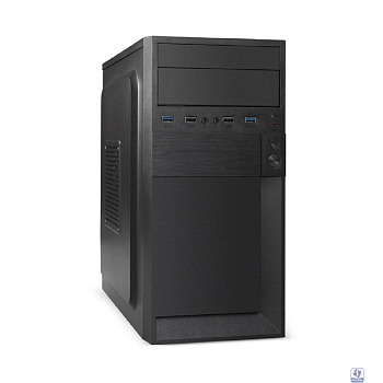 Exegate EX299180RUS Корпус Minitower ExeGate BAA-105U2-01-UNS450 (mATX, БП UNS450 с вент. 12см, 2*USB+2*USB3.0, аудио, черный)