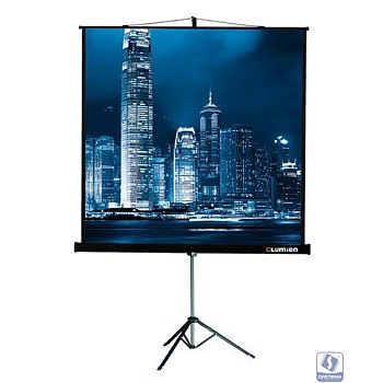 Lumien Master View LMV-100105 Экран на треноге 244x244 см Matte White FiberGlass черн. кайма по периметру, устойчивый штатив 1:1