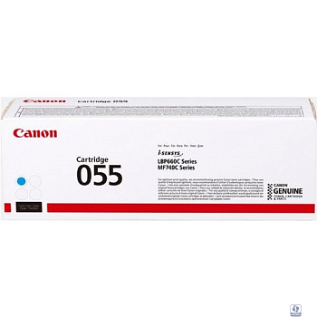 Canon 055 C Тонер-картридж для Canon LBP66x/MF74x,  (2100 стр.), голубой