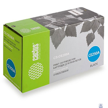 Cactus Картридж лазерный CS-CE250A CE250A черный (5000стр.) для HP CLJ CP3525/CM3533