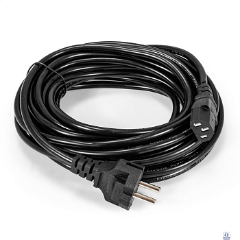 Exegate EP280657RUS Кабель питания ExeGate Power PC-10P (Евровилка Schuko->С13) VDE-250V-3*1.0mm2, медь, черный, 10м