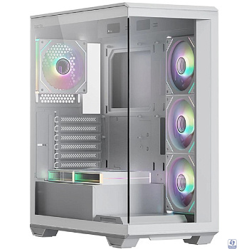 Корпус XASTRA Q600 6ARGB-C10-UC White ATX/Aquarium/Screewless/6x120mm ARGB PWM FM fans/Argb+PWM HUB 10port/ Type-C/ Q600-6FM12A-C10-UC-WH