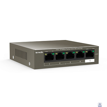 TENDA TEF1105P-4-63W Коммутатор настольный 5-Ports 10/100 Base-TX 4-Ports PoE(PoE бюджет 58W)