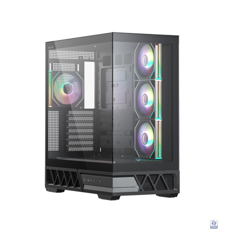 XASTRA Корпус Q700 7ARGB-C10-UC Black ATX/Aquarium/Screewless/7x120mm ARGB PWM mirror fans/Argb+PWM HUB 10port/Type C Q700-7FM12A-C10-UC