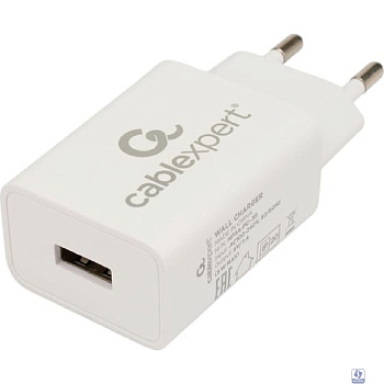 Cablexpert Зарядное устройство 5Вт, 1А, 1xUSB, белый, пакет (MP3A-PC-39)