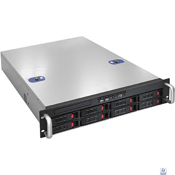 Exegate EX281232RUS Серверный корпус ExeGate Pro 2U550-HS08 <RM 19",  высота 2U, глубина 550, без БП, 8xHotSwap, USB>