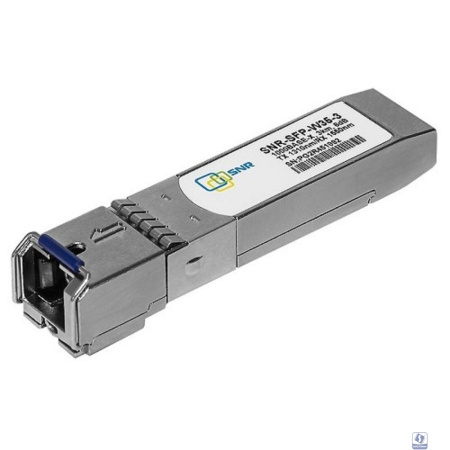 SNR SNR-SFP-W35-3 Одноволоконный модуль, SFP WDM 1000Base-BX, разъем SC, рабочая длина волны Tx/Rx: 1310/1550нм, дальность до 3км (6dB), с поддержкой функции DDM