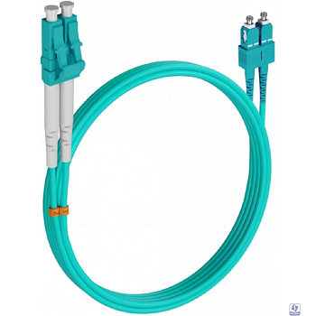 Rexant (50-2514-1) Патч-корд оптический многомодовый (MM) 50/125 OM3 разъемы zip-cord LC/UPC-SC/UPC 3мм Duplex LSZH 1м