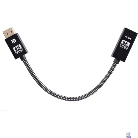 Telecom <TA580> Кабель-адаптер DP-M --> HDMI-F 0.2м , 8K@60Hz, медь,