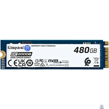Накопитель SSD Kingston PCIe 4.0 x4 480GB SEDC2000BM8/480G DC2000B M.2 2280 0.4 DWPD
