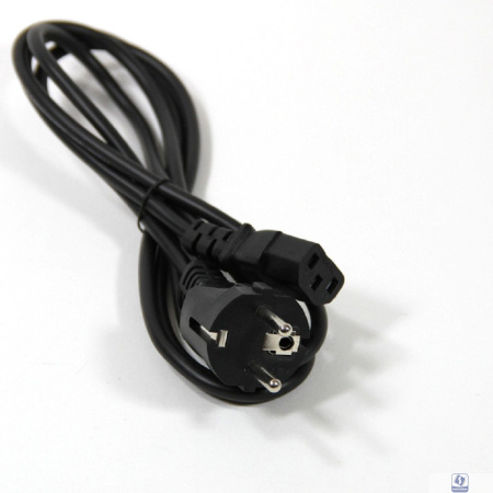 Telecom Кабель питания (TP021-IEC320-C13/SHM-1.8-BK) компьютер - розетка 220V <1.8м> (Европейский стандарт) [6926123461327]