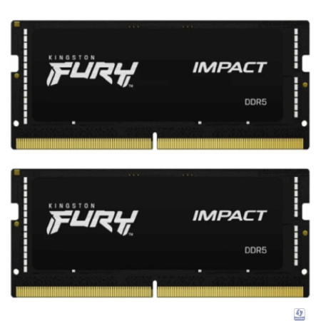 Kingston DDR5 SODIMM 64GB 4800MT/s  CL38  (Kit of 2) FURY Impact KF548S38IBK2-64