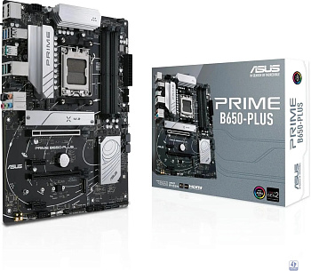ASUS PRIME B650-PLUS WIFI (Socket AM5, ATX, 4xDDR5(128GB), DP/HDMI 2.1, 2xPCIe 4.0x16/2xPCIe 4.0, 1xLAN (2.5GbE), Wi-Fi 6E, 4xSATA 6Gb/s, 2xM.2, 1xM.2 E key, 1xType-C, 5xUSB 3.2, 2xUSB 2.0)90MB1KP0-M0