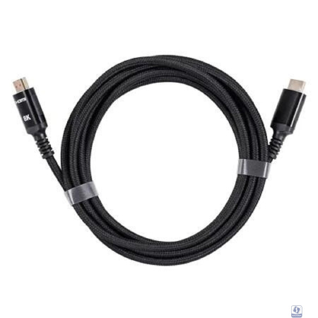 iOpen ACG859B-3.0 Кабель интерфейсный HDMI-HDMI 19M/M,ver. 2.1 8KX60Hz (Econom) оплетка 3m