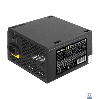 Exegate EX260637RUS-PC Блок питания 350W ExeGate 350PPE (ATX, APFC, PC, КПД 80% (80 PLUS), 12cm fan, 24pin, (4+4)pin, PCIe, 5xSATA, 3xIDE, black, кабель 220V в комплекте)