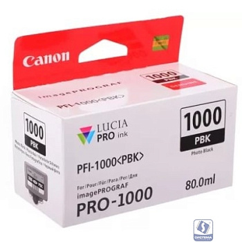 Картридж струйный Canon PFI-1000 PBK 0546C001 фото черный для Canon Pixma MG5740/MG6840/MG7740