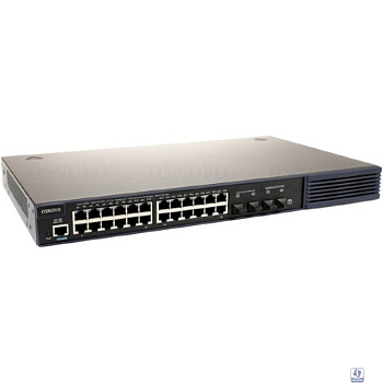 SW-8244/LST(370W) Управляемый L2+ стекируемый PoE коммутатор Gigabit Ethernet на 24 RJ45 PoE + 4 x SFP uplink порта.