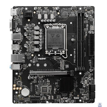  MSI PRO H610M-E (LGA1700, H610, 2xDDR5, mATX,VGA+HDMI)