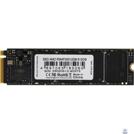 AMD SSD R3MP30512G8 Radeon Client SSD 512GB  PCIe Gen3x4 with NVMe