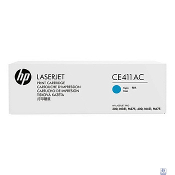 HP Картридж CE411AC 305A лазерный голубой (2600 стр) (белая корпоративная коробка)