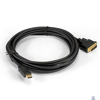 Exegate EX294674RUS Кабель HDMI-DVI-D ExeGate EX-CC-HDMIM-DVI2M-5.0 (19M/(24+1)M, dual link, 5м, позолоченные контакты)