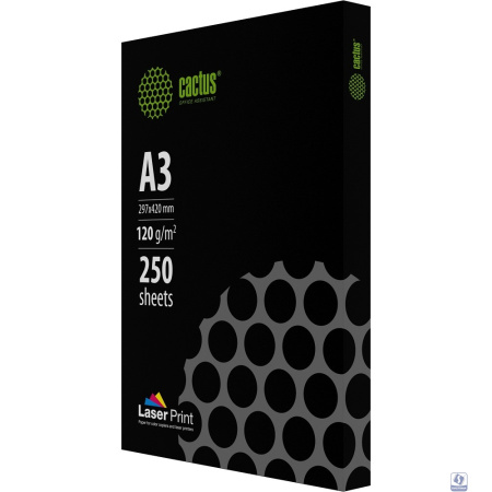 Бумага Cactus CS-LPA3120250 A3/120г/м2/250л./белый для лазерной печати