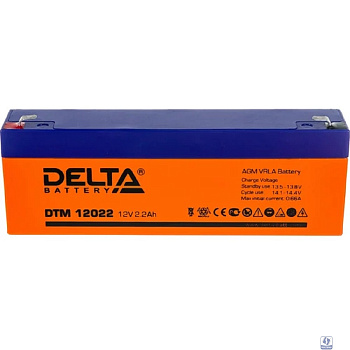 Delta DTM 12022  (2.2 А\ч, 12В) свинцово- кислотный аккумулятор  