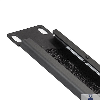 Exegate EX292874RUS Кабельный органайзер c щеточным вводом ExeGate BP19-1UM (19" 1U, металлический, цвет черный, RTL)