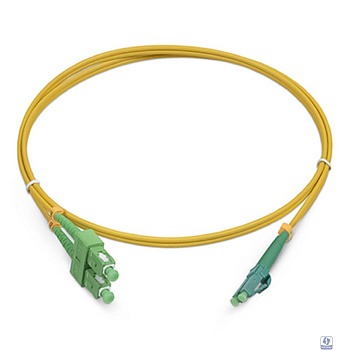 Cabeus FOP(d)-9-LC/APC-SC/APC-10m Шнур оптический duplex LC/APC-SC/APC 9/125 sm 10м LSZH